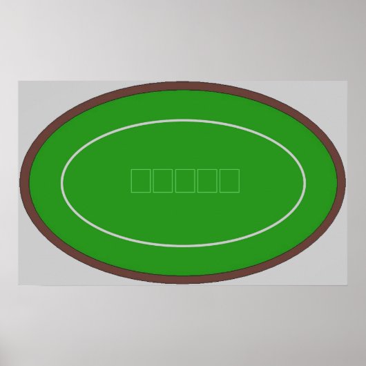 冷蔵庫トランプのポーカー～ラベル～テキサス州ホールデムカードテーブル ポスター (正面)