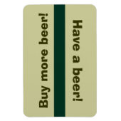 冷蔵庫ビールのステータス – ビールを飲買みる マグネット (縦)