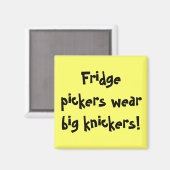 冷蔵庫ピッカーズ衣服ビッグ・チッカーズ! マグネット (正面/裏面)