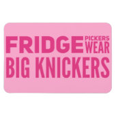 冷蔵庫ピッカーズ衣服ビッグknickersスローガン マグネット (横)