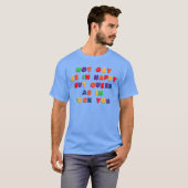 冷蔵庫マグネット おもしろい Not Gay As in Happy Tシャツ (正面フル)