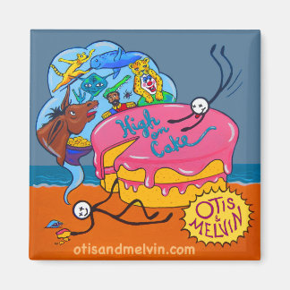 冷蔵庫マグネット – Otis & Melvin, High on Cake マグネット