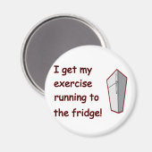 冷蔵庫ランニングに行く マグネット (正面/裏面)