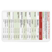 冷蔵庫及び冷凍機の保管時間 マグネット (横)