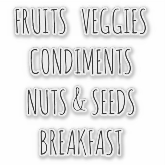 冷蔵庫団体や組織カスタムカットビニールシール シール (正面)