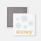 冷蔵庫天気 – 雪 マグネット (正面/裏面)