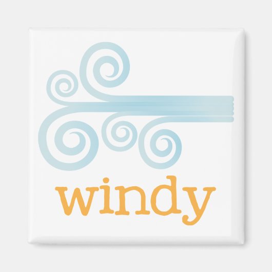 冷蔵庫天気 – 風 マグネット (正面)