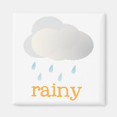 冷蔵庫天気 – RAINY マグネット (正面)