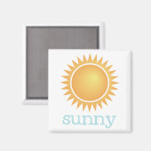 冷蔵庫天気 – SUNNY マグネット (正面/裏面)