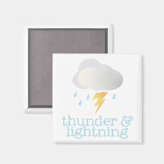 冷蔵庫天気 – THUNDER マグネット (正面/裏面)