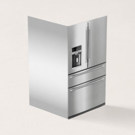 冷蔵庫栄養士折り畳み名刺 名刺