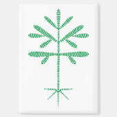 冷蔵庫用マグネットと緑の苗木 マグネット (正面)