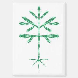 冷蔵庫用マグネットと緑の苗木 マグネット