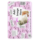 冷蔵庫用マグネットウェディング日付の保存招待状 マグネット (縦)