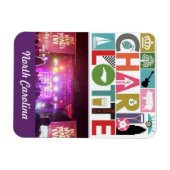 冷蔵庫用マグネットシャーロッテノースカロライナ マグネット (横)