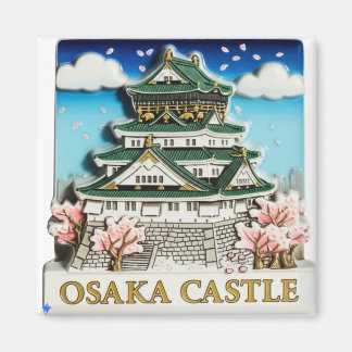 冷蔵庫用マグネットデザインプロンプト(大阪城): マグネット