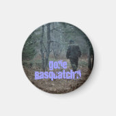 冷蔵庫用マグネットメッセージおもしろい追跡終了サスカッチ`n マグネット (正面)