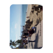 冷蔵庫用マグネット砂の彫刻を施したマレコン マグネット (縦)