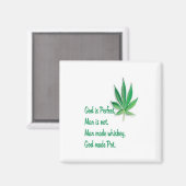 冷蔵庫用マグネット神が作ったポット マグネット (正面/裏面)