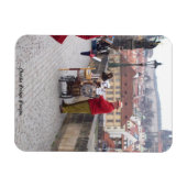 冷蔵庫用マグネット、チャールズブリッジプラハ マグネット (横)