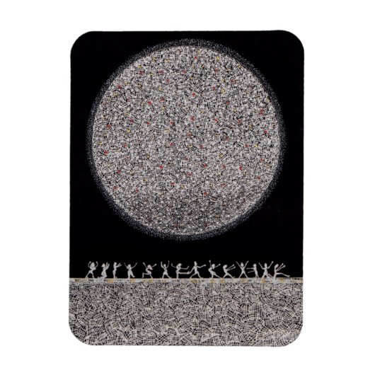 冷蔵庫用マグネット-踊りアンダーザシルバームーン マグネット (縦)