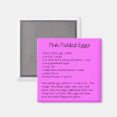冷蔵庫磁石の漬け卵レシピ マグネット (正面/裏面)