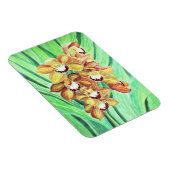 冷蔵庫磁石 – オレンジと黄色の蘭 マグネット (右側)