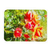 冷蔵庫磁石 – オレンジバラ マグネット (横)