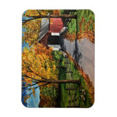 冷蔵庫磁石 – カバードブリッジの秋 マグネット (縦)
