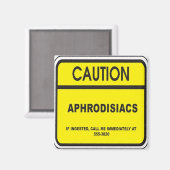 冷蔵庫警告磁石の媚薬 マグネット (正面/裏面)