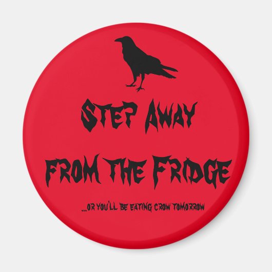 冷蔵庫遠くにからのステップ マグネット (正面)