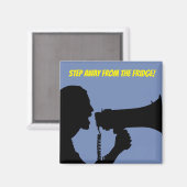 冷蔵庫遠くにから出ろ！ マグネット (正面/裏面)