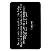 冷蔵庫食警告物泥棒のカスタマイズこと。 マグネット (縦)