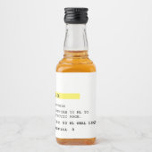 冷蔵強直フェイク処方 リキュールボトルラベル (正面)