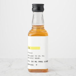 冷蔵強直フェイク処方 リキュールボトルラベル