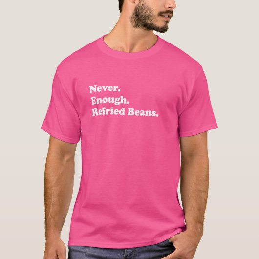 冷蔵豆が不足おもしろいする Tシャツ (正面)