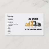 冷酷なゲームをチェスする（反射型チェスセット） 名刺 (正面)