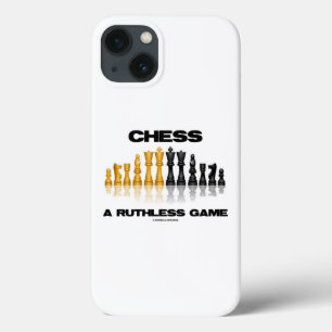 冷酷なゲーム反射型チェスセットをチェスする iPhone 13ケース