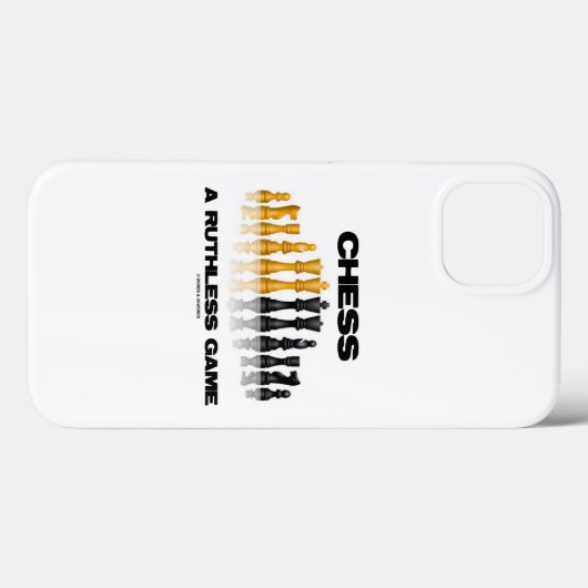 冷酷なゲーム反射型チェスセットをチェスする Case-Mate iPhoneケース (裏面 (横))