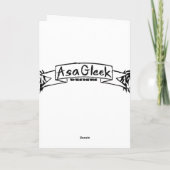 冷酷なバラグリーティングカード カード (裏面)