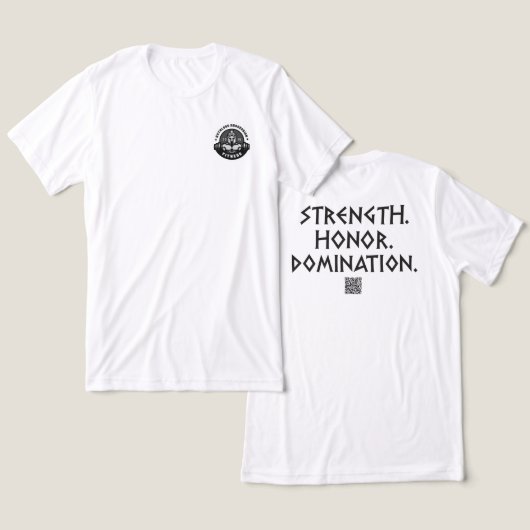 冷酷な侵略フィットネスジムティー# 1 トライブレンドTシャツ (デザイン正面&裏面)