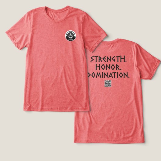 冷酷な侵略フィットネスジムティー# 1 トライブレンドＴシャツ (デザイン正面&裏面)