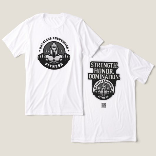 冷酷な侵略フィットネスジムティー# 2 トライブレンドTシャツ (デザイン正面&裏面)