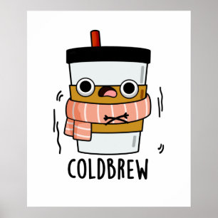 冷醸造冷おもしろい凍コーヒーパン ポスター