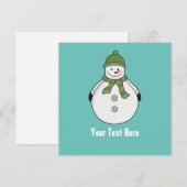 冷雪だるまカスタム サンキューカード (正面/裏面)