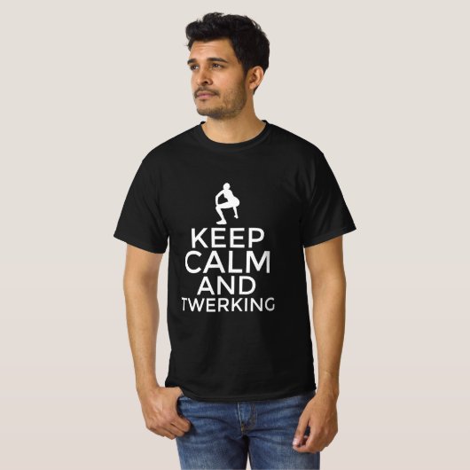 冷静さを保ちトゥワークで踊ろう Tシャツ (正面フル)