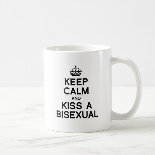 冷静さを保ちバイセクシャルとキスを コーヒーマグカップ (右)