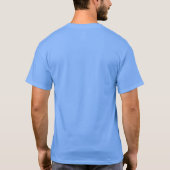 冷静さを保ちピザを食べよう ピザ好きのためのピザ re tシャツ (裏面)