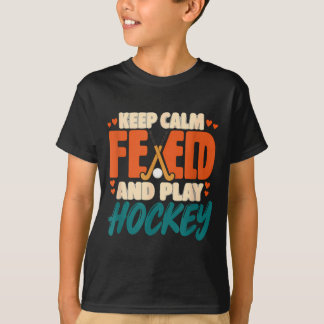 冷静さを保ちフィールドホッケーをプレイ フィールドホッケー Tシャツ