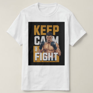 冷静さを保ち闘え Tシャツ - MMA ファイター ティー